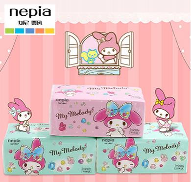 ネピア ティシュペーパー 2段200枚×3P
