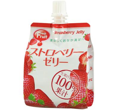果汁100% ストロベリー ゼリー165g