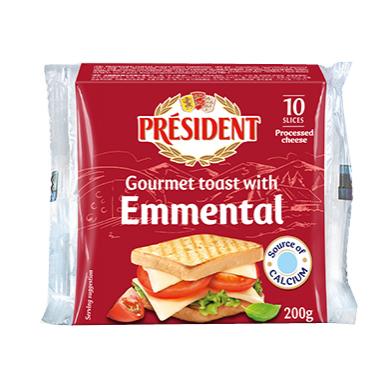プレジデント・スライスチーズ10枚/总统牌爱曼塔切片干酪