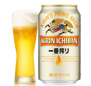 キリン一番搾り缶ビール麦100％330ml/麒麟啤酒(拉罐)...