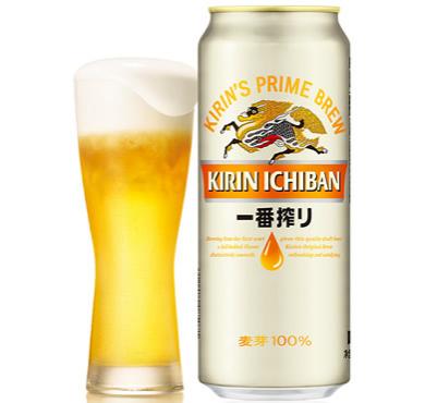 キリン一番搾り缶ビール麦100％500ml/麒麟啤酒(拉罐)...