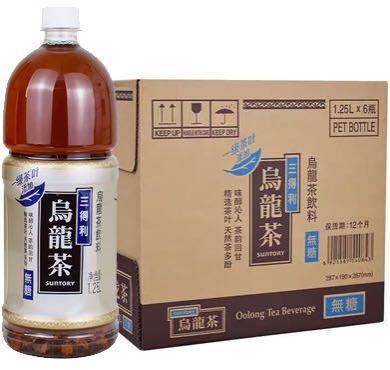 サントリーウーロン茶無糖1.25L×6本/三得利大乌龙茶【整...