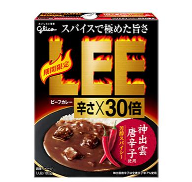 【C097】グリコ LEEビーフカレーLEE辛さ×30倍(日...