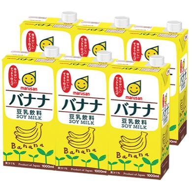 マルサンアイ 調製豆乳飲料 バナナ 1L×6日本産/香蕉味【...