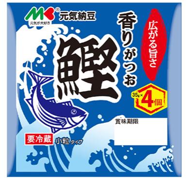 【5-42】元気納豆 香り鰹35g×4/熊本熊小粒纳豆（鲣鱼...