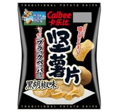 カルビーポテトチップス（ブラックペッパー風味）65g