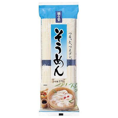 【賞味期限24年02.01】麺有楽 そうめん 270g