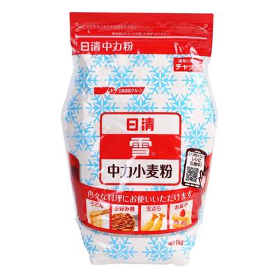 日清 雪 中力小麦粉チャック付 1kg