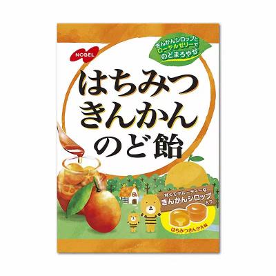 ノーベル製菓 はちみつきんかんのど飴 110g