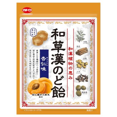 加藤製菓 和草漢のど飴 杏仁味 54g