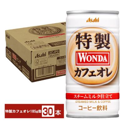 アサヒ飲料 ASAHI ワンダ特製カフェオレ 185g×30...