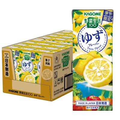 カゴメ 野菜生活100 ゆず 季节限定195ml×24（1ケース）