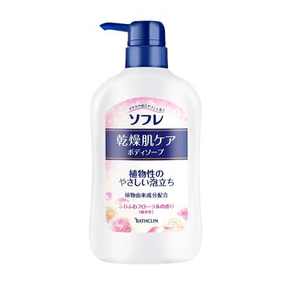 バスクリン ソフレ 乾燥肌ケアボディソープ  ふわふわフロー...