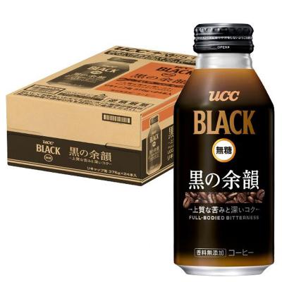UCC BLACK無糖 黒の余韻 375g×24本