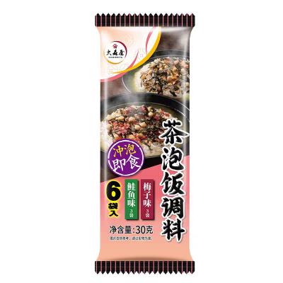 大森屋 茶漬けの素 梅干茶づけ3袋入+鲑3袋入 30g